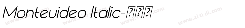 Monteuideo Italic字体转换
